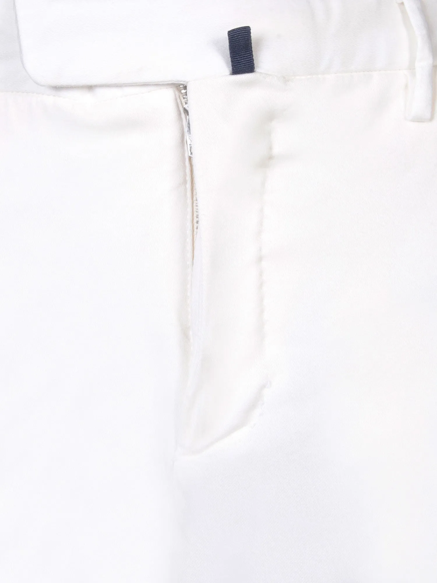Slim Fit White Trousers