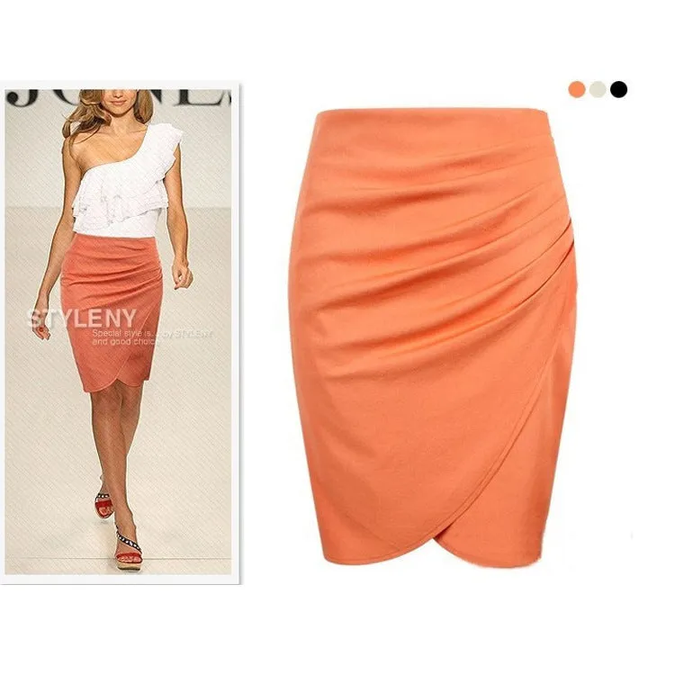 Summer Plus Size Women OL Suits Pencil Skirt