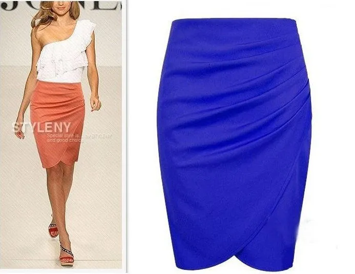 Summer Plus Size Women OL Suits Pencil Skirt