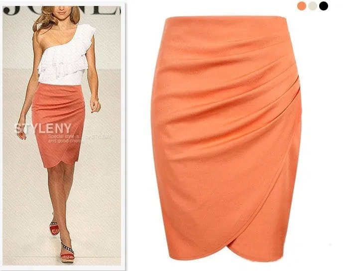 Summer Plus Size Women OL Suits Pencil Skirt
