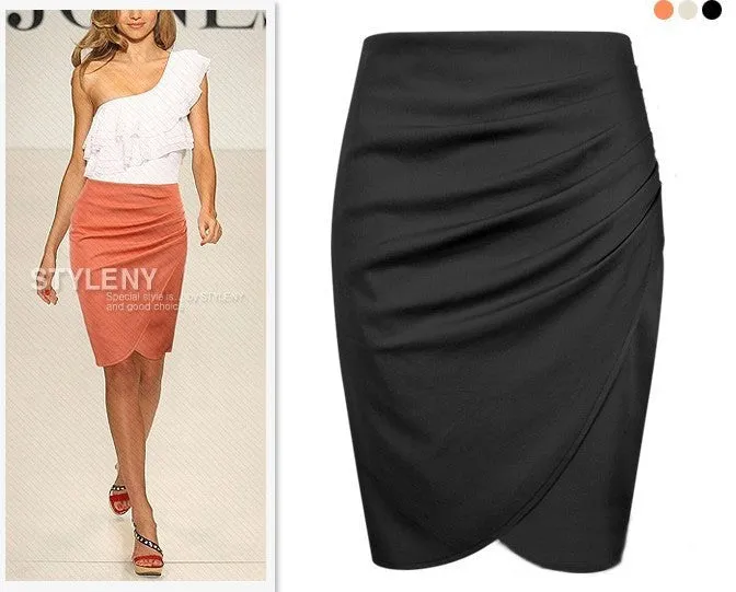 Summer Plus Size Women OL Suits Pencil Skirt