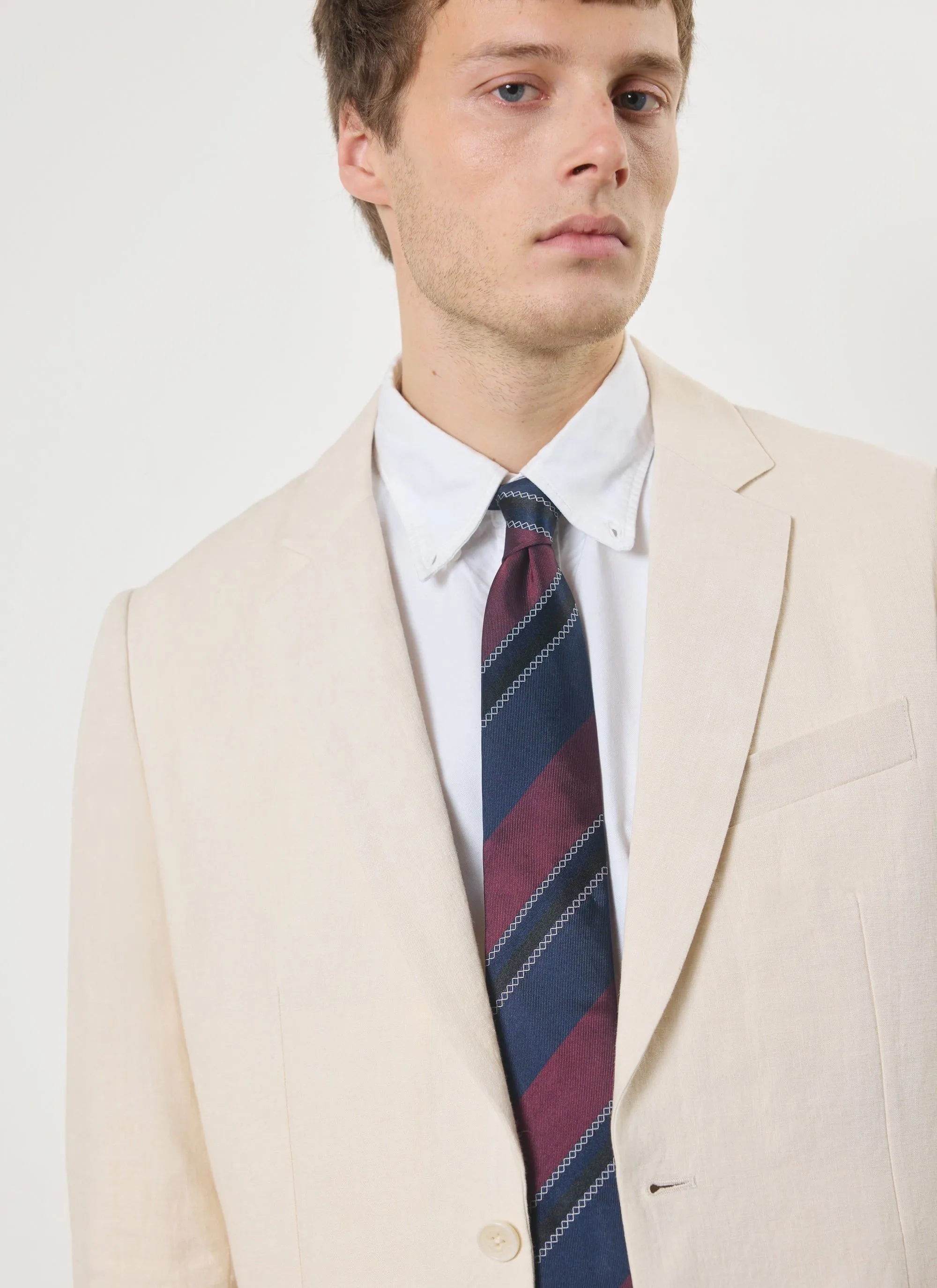 Tailored Linen Blazer | Stone