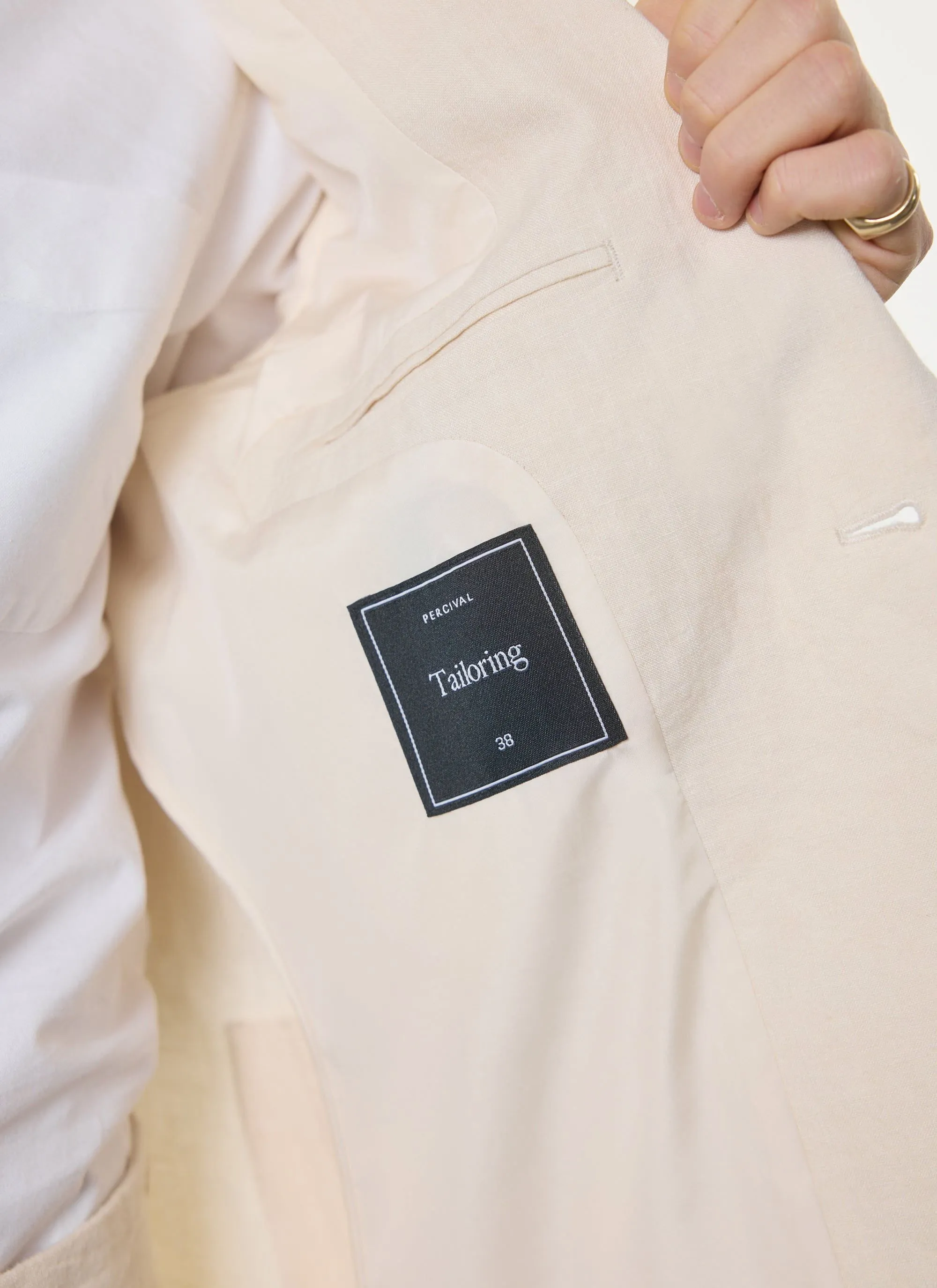 Tailored Linen Blazer | Stone