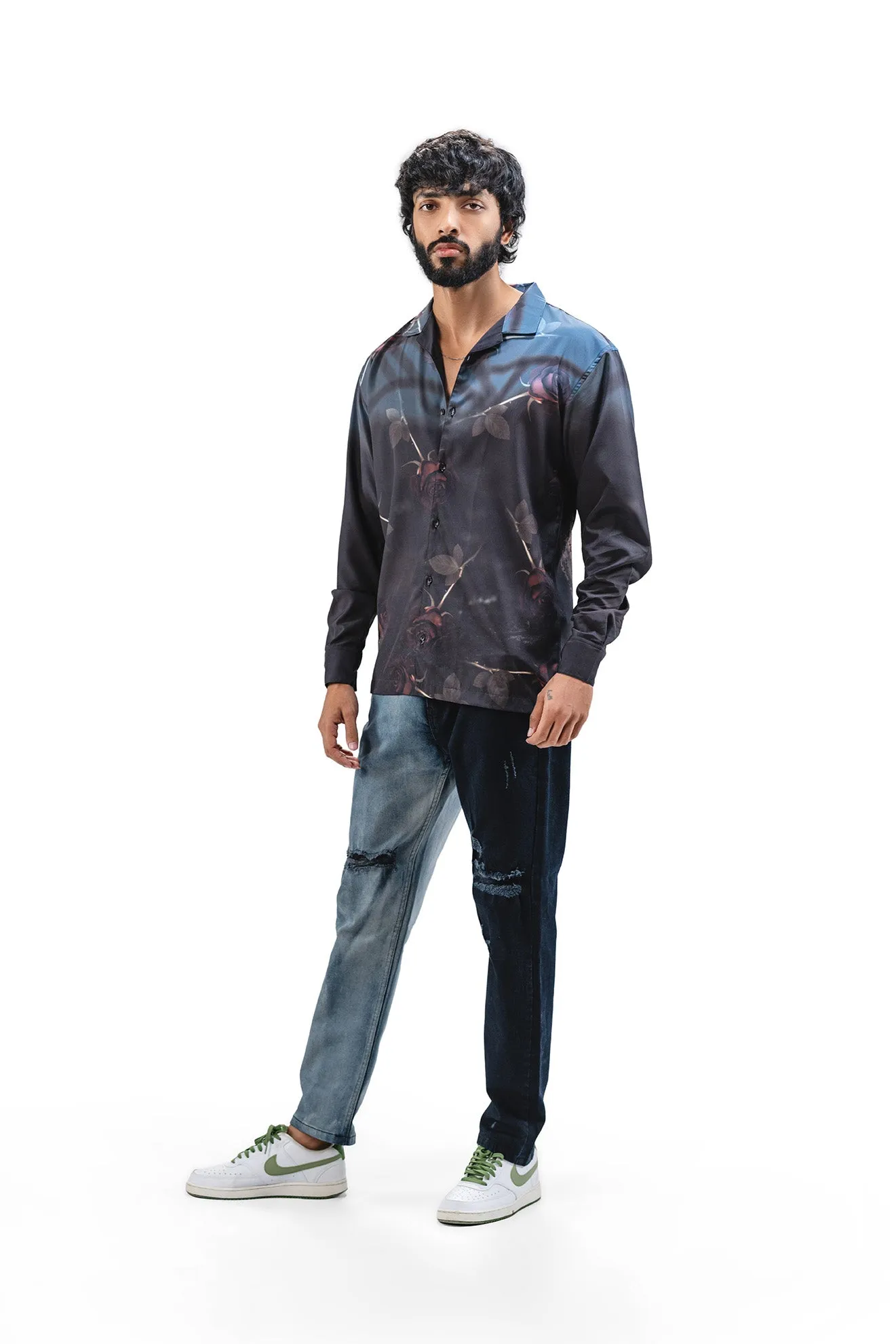 Two Tone Slim Fit Jeans - Men