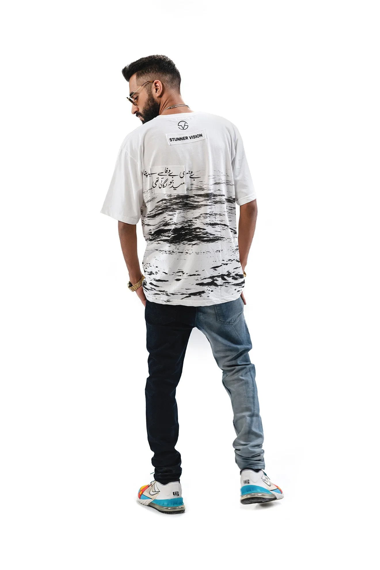 Two Tone Slim Fit Jeans - Men